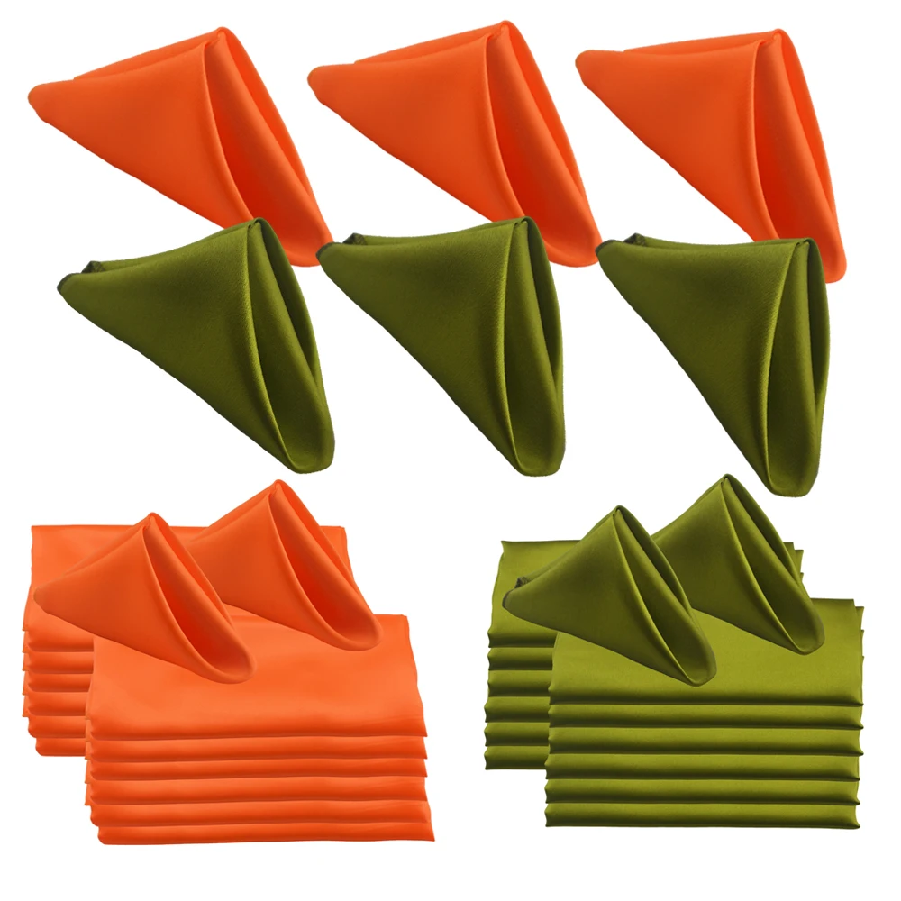 Home Textiles Towel - 30pcs 45x45cm Satin Cloth Table Napkins