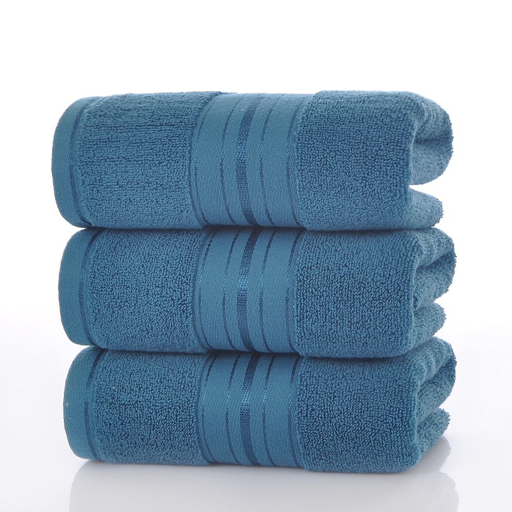 Home Textiles Face Towel - Blue Cotton Bathroom Towels Set -
