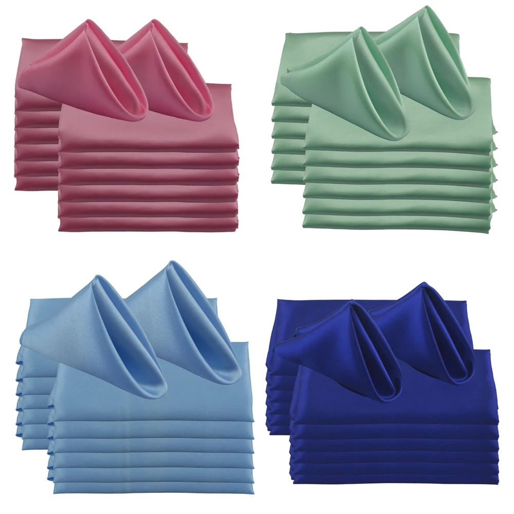 30pcs 45x45cm Satin Cloth Tabl - огляд і ціна Home Textiles Towel