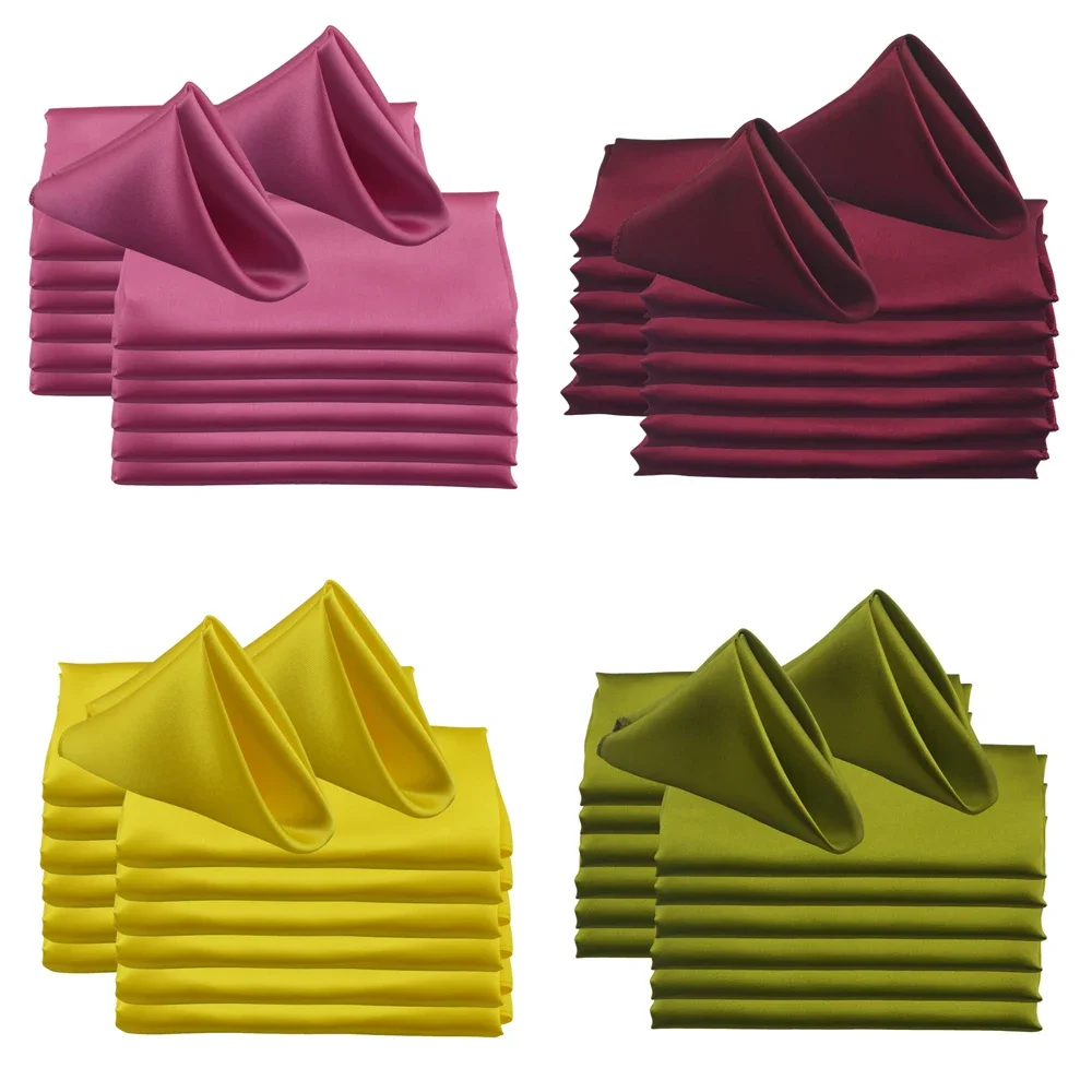 30pcs 45x45cm Satin Cloth Tabl - огляд і ціна Home Textiles Towel