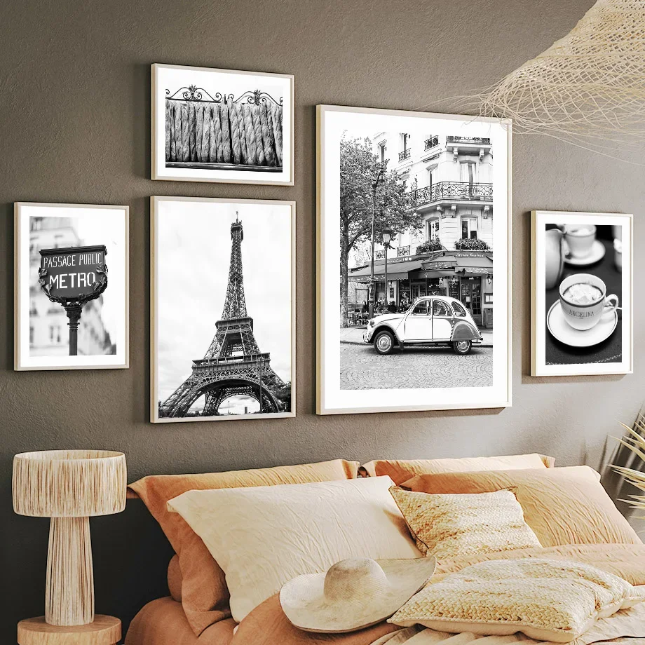 Black White Paris Towel Cafe S - огляд і ціна Home Textiles Towel
