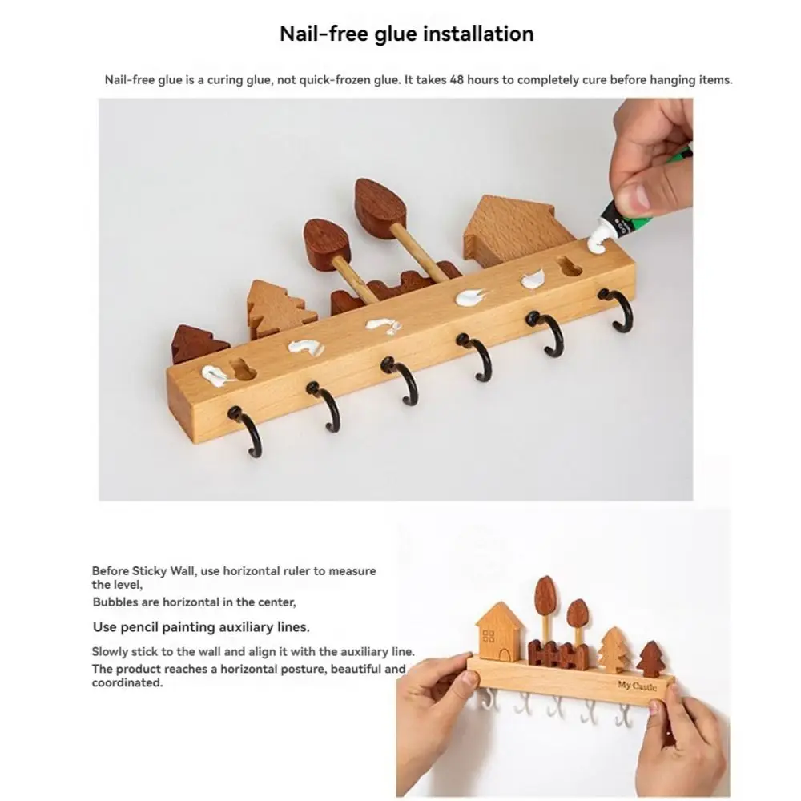 Charming Solid Wood Key Hook R - огляд і ціна Home Textiles Towel