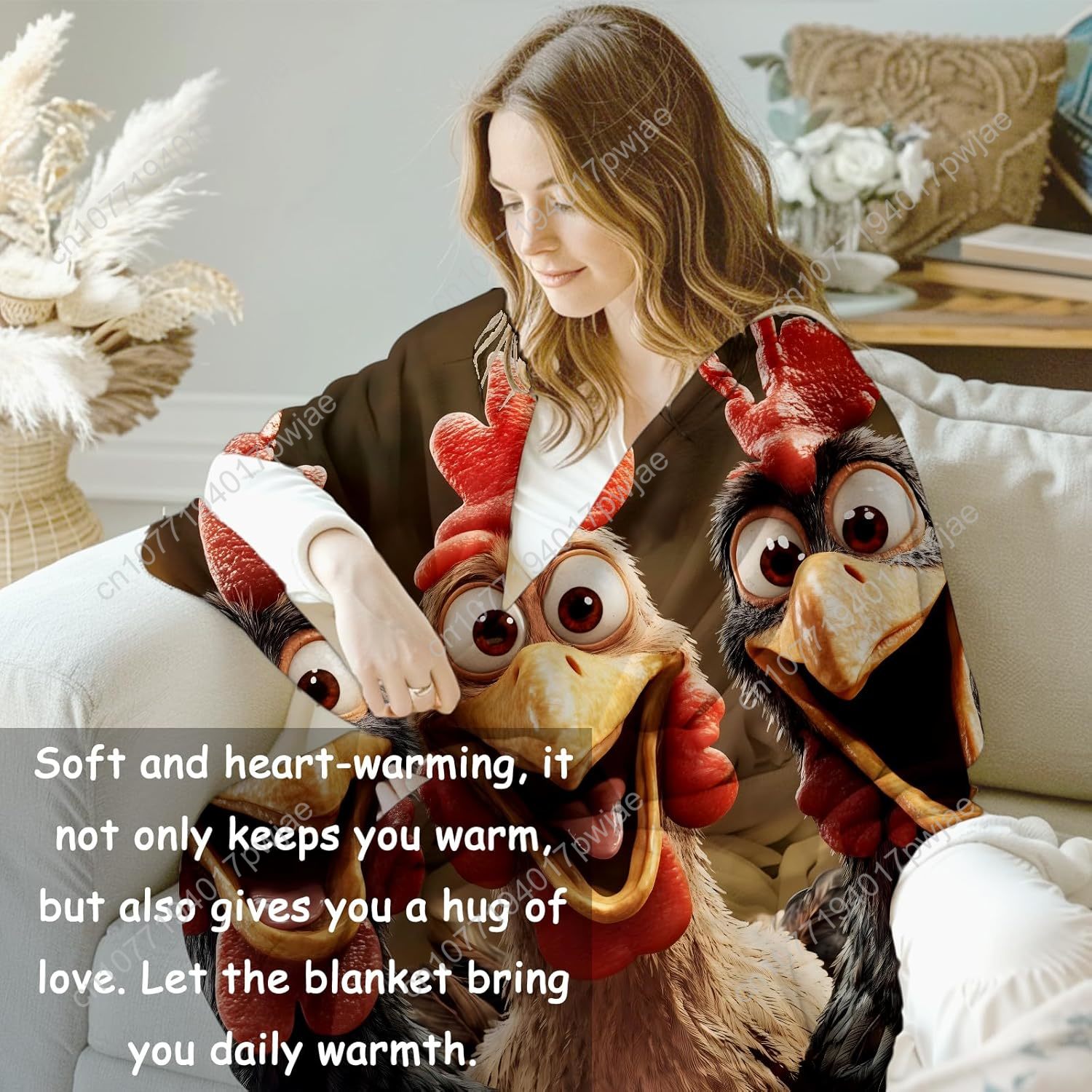 Chickens Blanket Gifts for Wom - огляд і ціна Home Textiles Blanket
