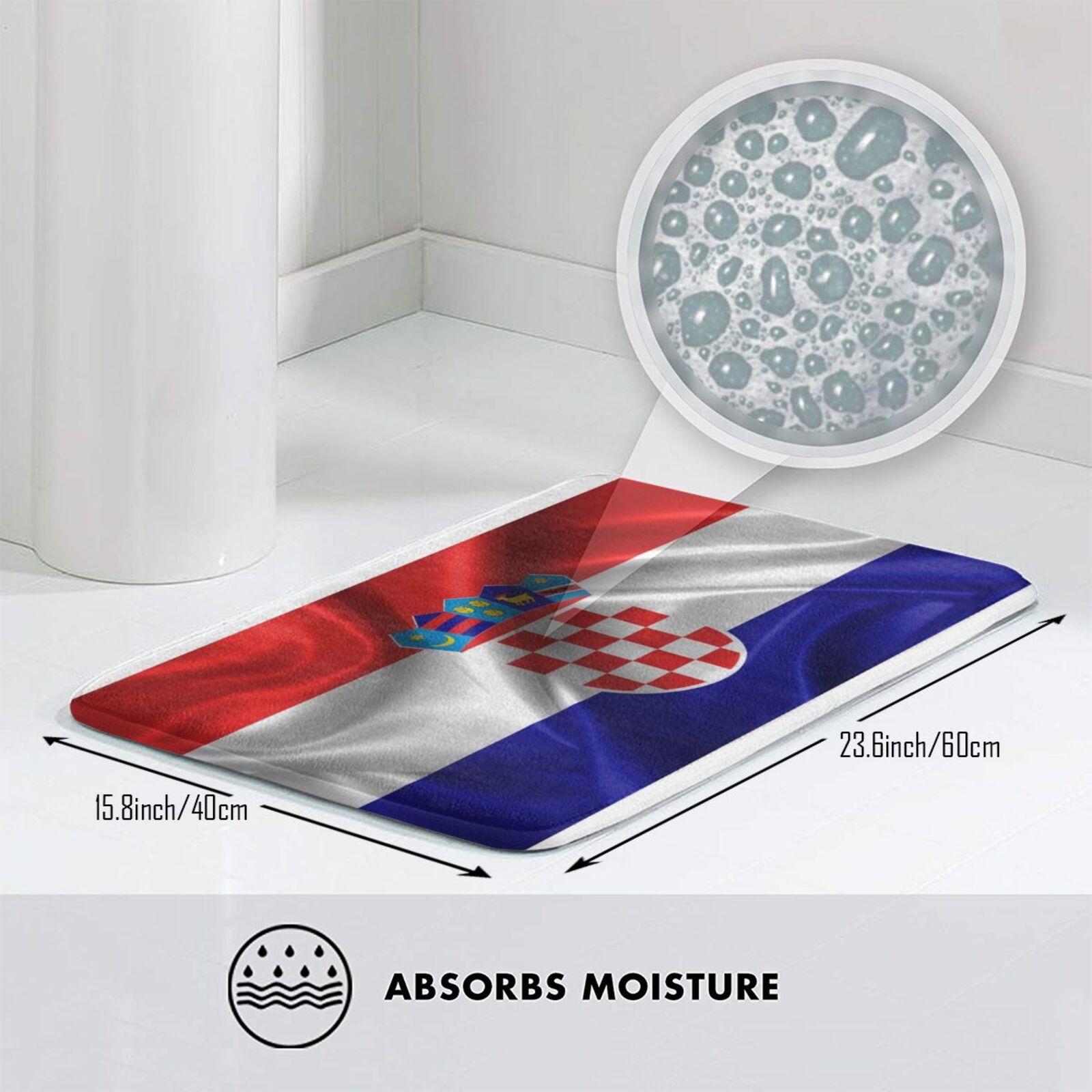 Croatia Soft Non-Slip Mat Rug  - огляд і ціна Home Landing Textiles