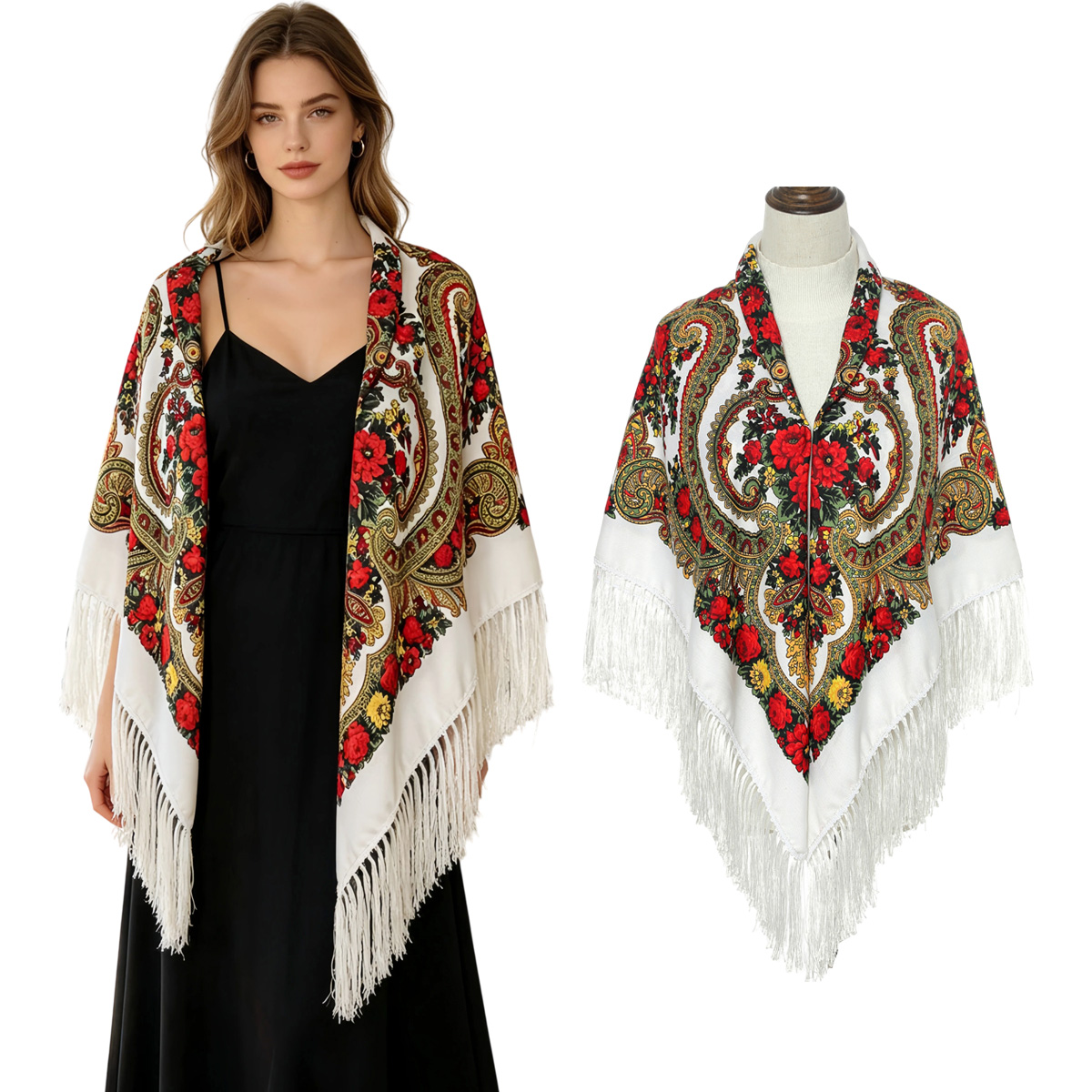 130cm New Russian Square Scarf - огляд і ціна Home Textiles Blanket