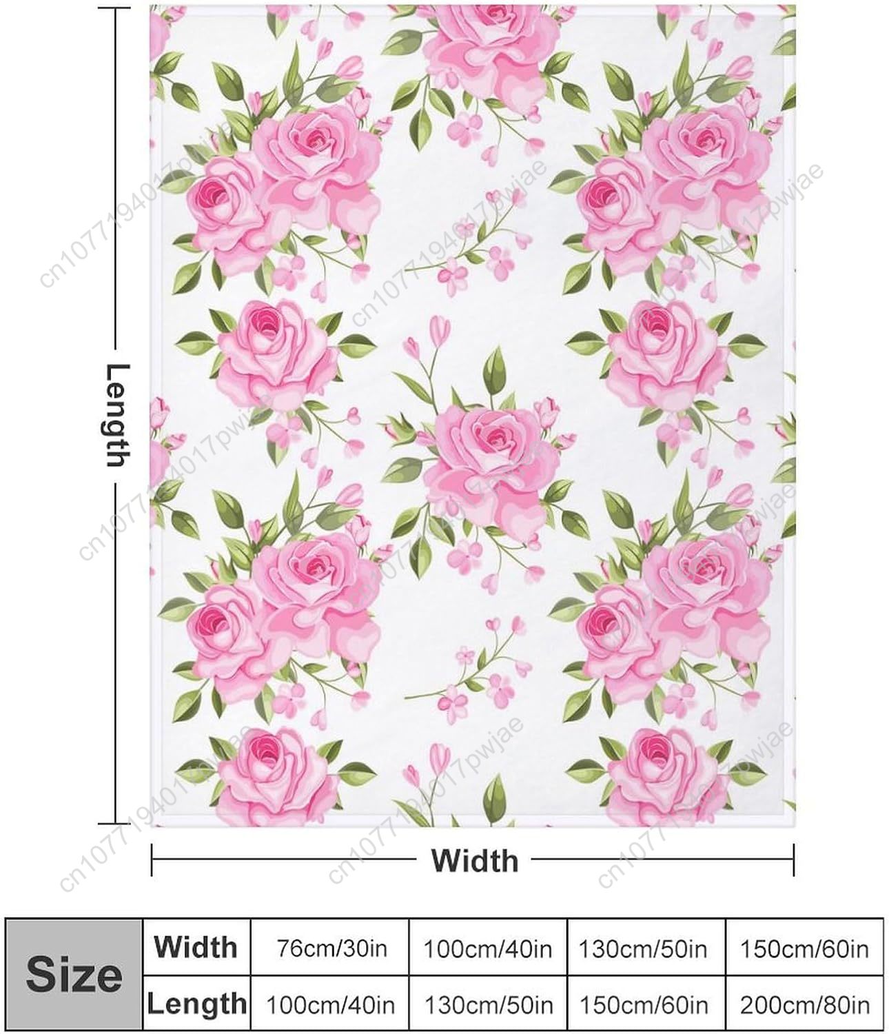 Pink Flower Throw Blanket Flor - огляд і ціна Home Textiles Blanket