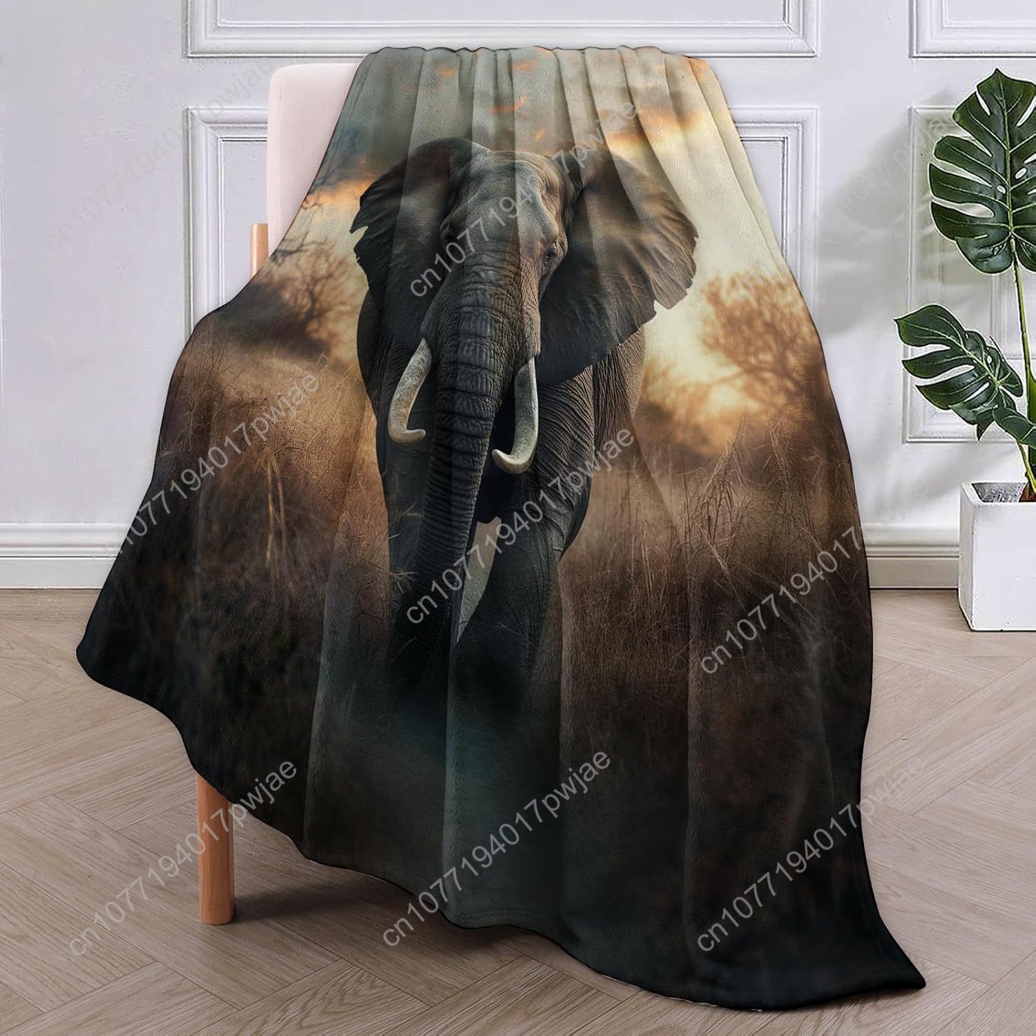 Elephant Fleece Blanket, Reali - огляд і ціна Home Textiles Blanket