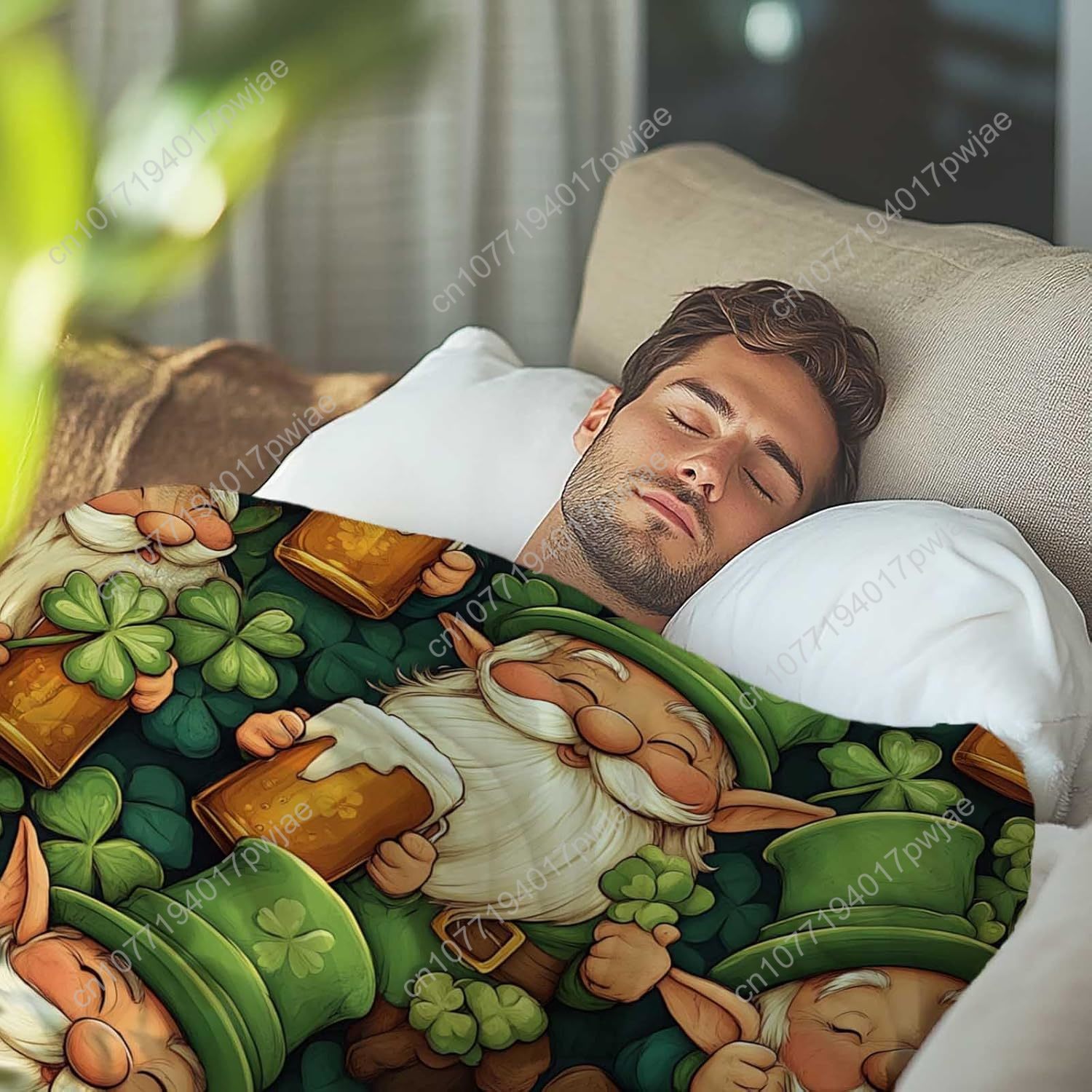St. Patrick’s Day Gnome Throw  - огляд і ціна Home Textiles Blanket