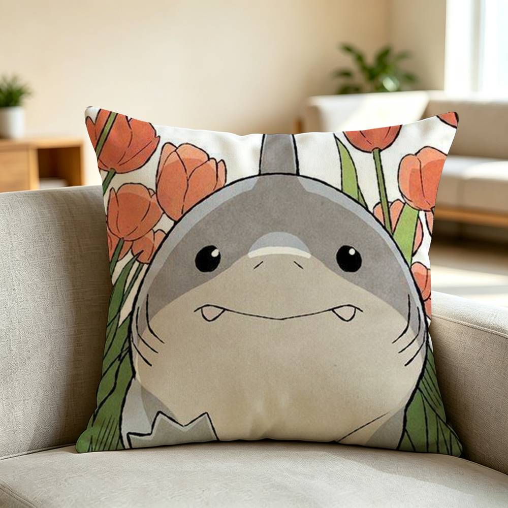 Cute Jeff the Land Shark Pillo - огляд і ціна Home Landing Textiles