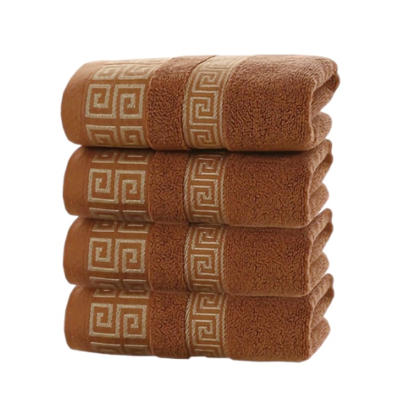 1/4/6pcs Brown Cotton Towels 3 - огляд і ціна Home Textiles Face Towel