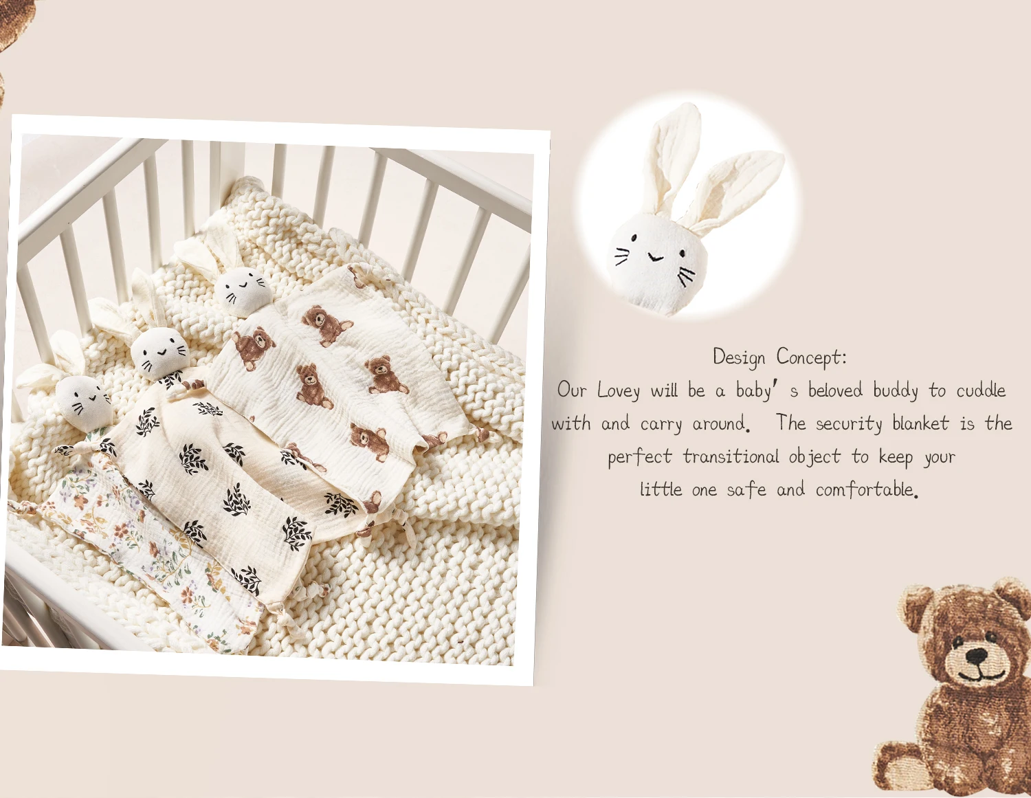 Baby Soothing Towel: Soft Rabb - огляд і ціна Home Textiles Blanket